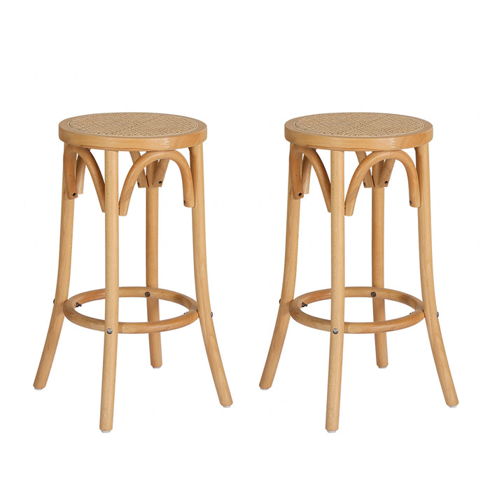 Rattan Barstools (Set of 2)