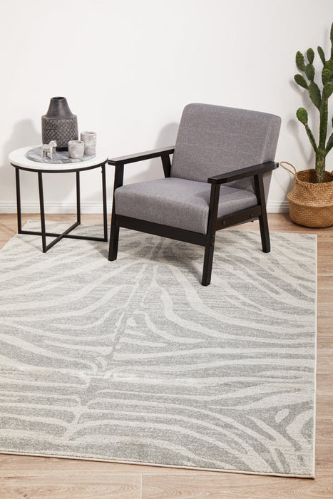 Chrome Savannah Silver Rug