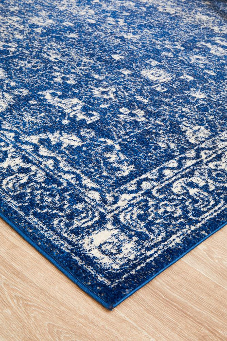 Evoke Oasis Navy Transitional Rug