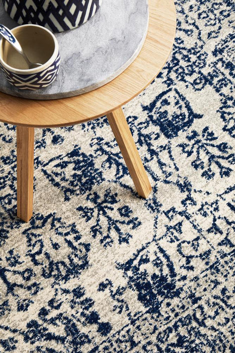 Evoke Frost Blue Transitional Rug