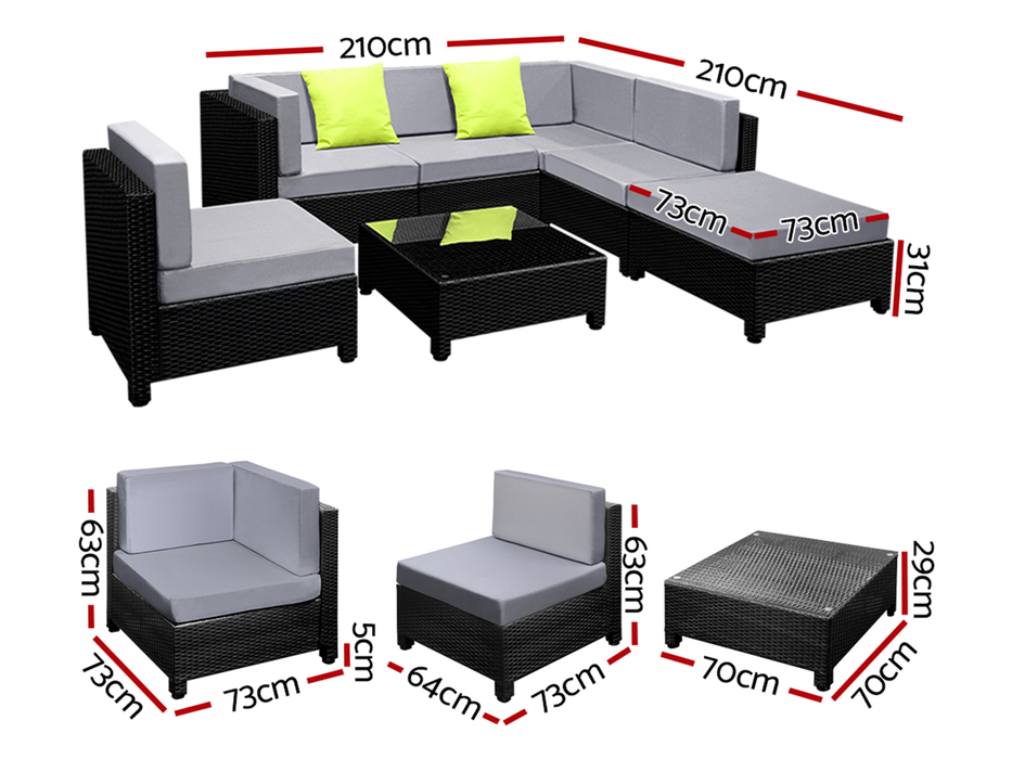 Bondi 7 Piece Outdoor Set