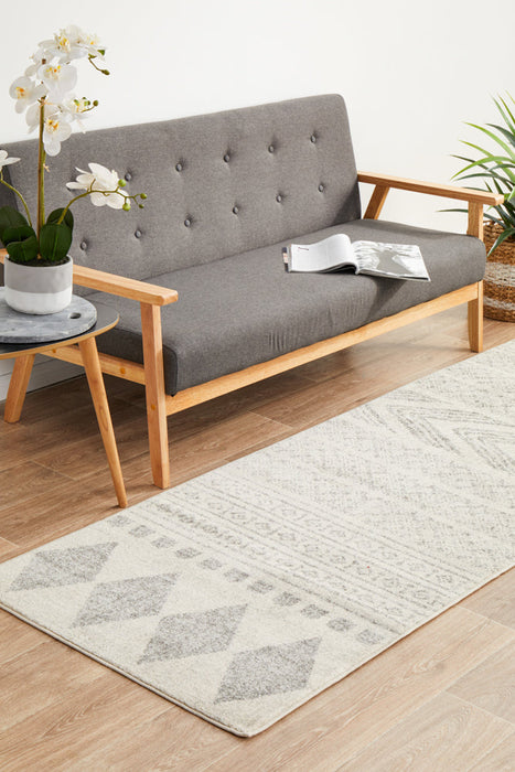 Mirage Adani  Modern Tribal Design Grey Runner Rug