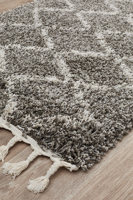 Saffron 11 Grey Runner Rug