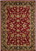 Sydney Collection Classic Rug Red With Black Border