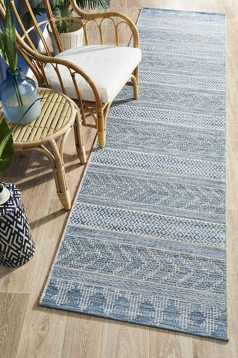 Terrace 5505 Blue Runner Rug