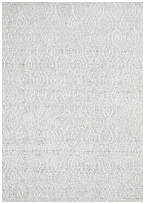 Visions Winter Wish White Modern Rug